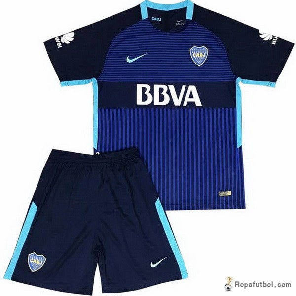 Camiseta Boca Juniors Replica Tercera Ropa Niños 2017/18 Azul